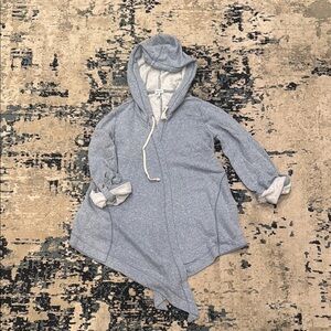 Blue Gray Long Sleeve Cardigan